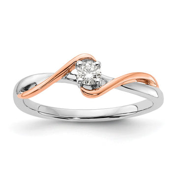Two-Tone First Promise Diamond Rings