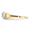14k and White Rhodium Diamond MOM Ring