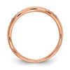 14k Rose Gold 1/8 carat Diamond Contoured Complete Wedding Band