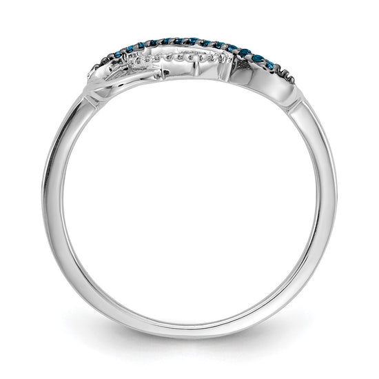 Gold Diamond Infinity Heart Rings