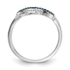 Gold Diamond Infinity Heart Rings