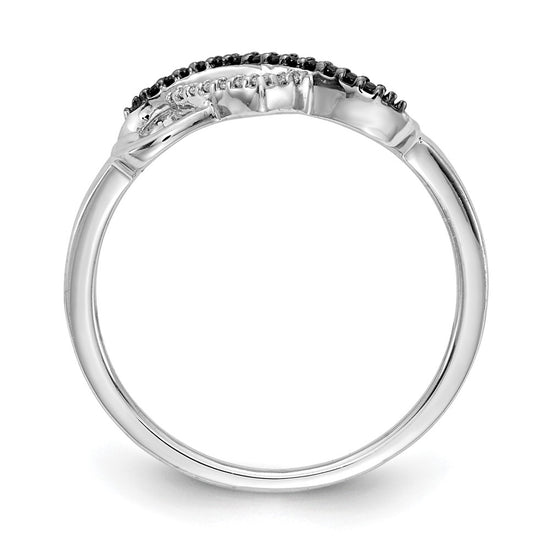 Gold Diamond Infinity Heart Rings