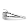 14k White Gold 1/8 carat Diamond Heart Ring