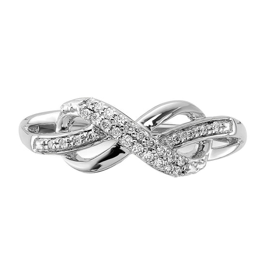 Diamond Infinity Symbol Rings