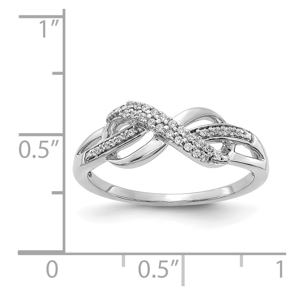 Diamond Infinity Symbol Rings