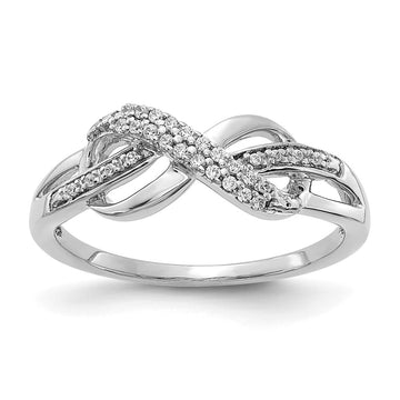 Diamond Infinity Symbol Rings
