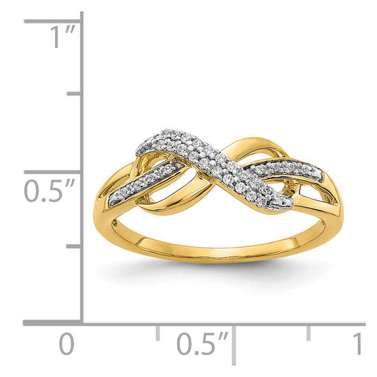 Diamond Infinity Symbol Rings