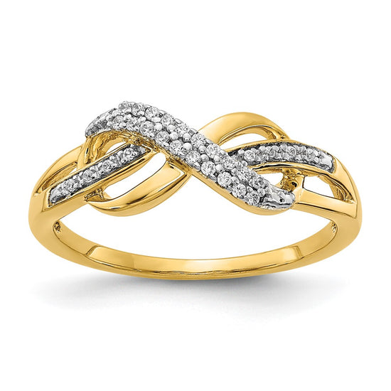 Diamond Infinity Symbol Rings
