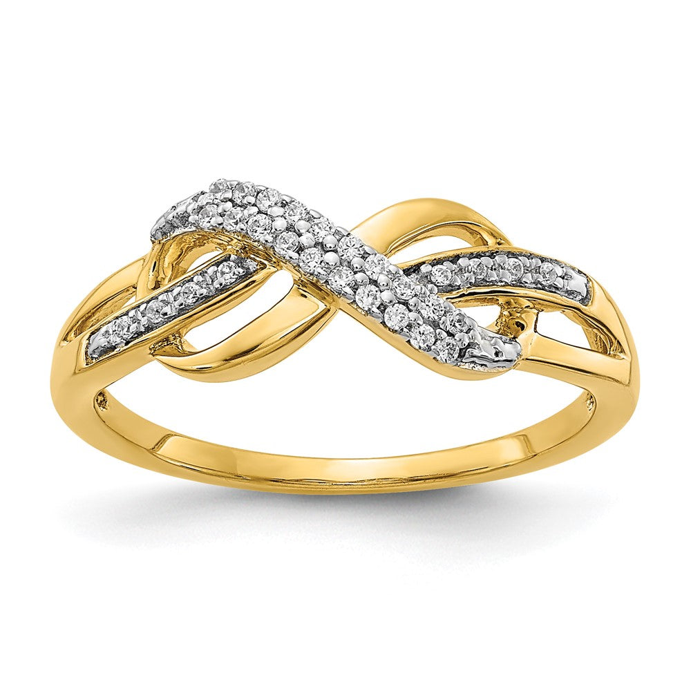 Diamond Infinity Symbol Rings
