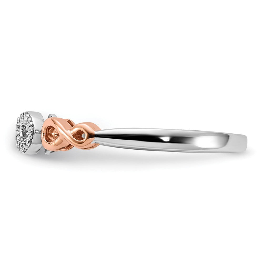 Gold Polished Diamond Infinity Rings