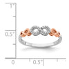 Gold Polished Diamond Infinity Rings