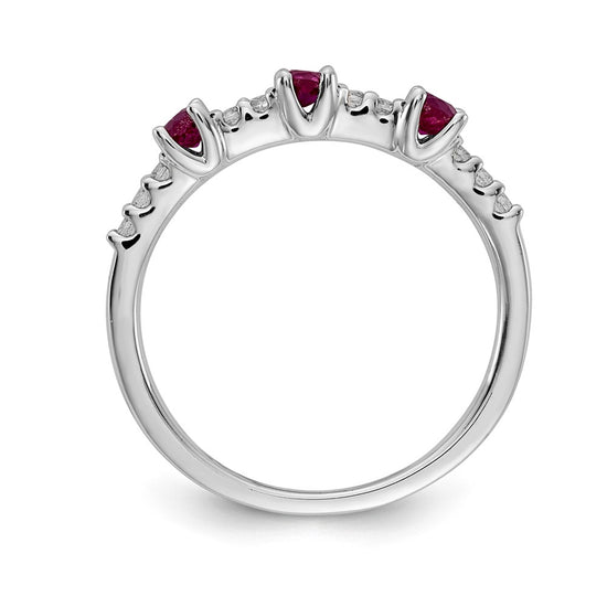 Diamond and Gemstone 3-Stone Rings