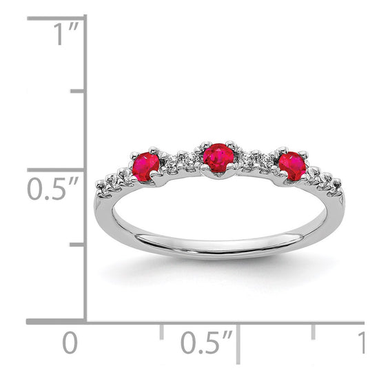 Diamond and Gemstone 3-Stone Rings
