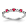 Diamond and Gemstone 3-Stone Rings