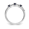 Diamond and Gemstone 3-Stone Rings