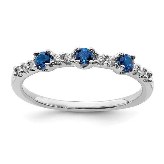 Diamond and Gemstone 3-Stone Rings