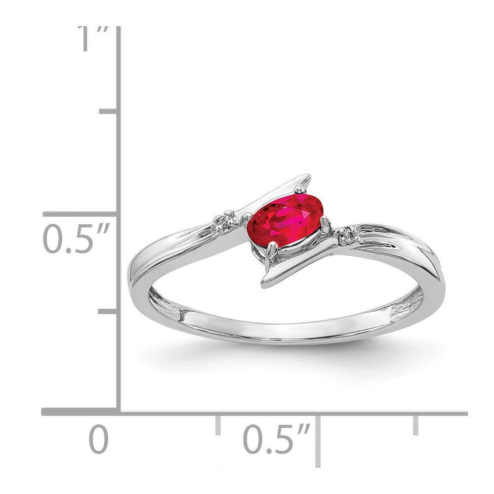 Oval Diamond Gemstone Bypass Ring