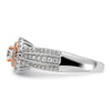 Two-Tone Eternal Promise Lab Grown Diamond Halo Complete Rings