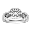 Two-Tone Eternal Promise Lab Grown Diamond Halo Complete Rings
