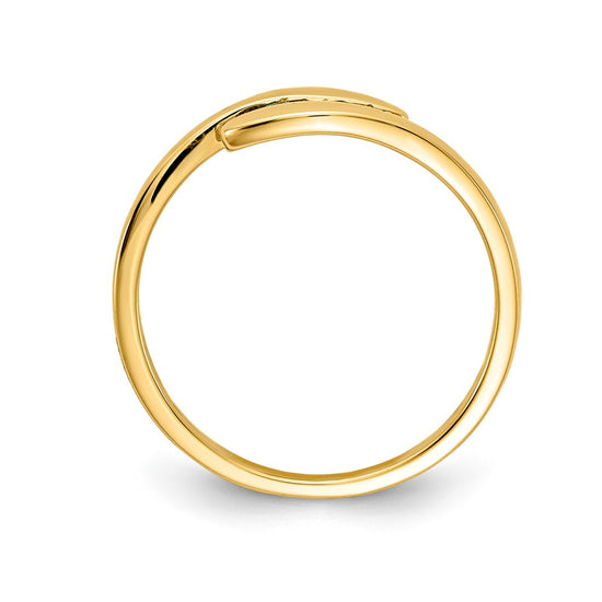 14k Gemstone and Diamond 3-stone Ring