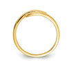 14k Gemstone and Diamond 3-stone Ring