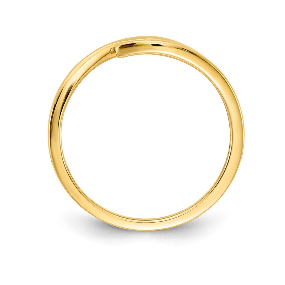 14k Gemstone and Diamond 3-stone Ring