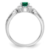 Diamond and Oval Gemstone Ring