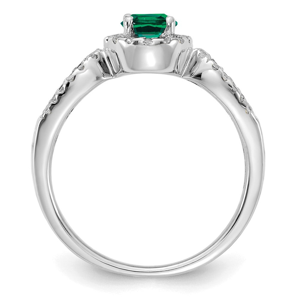 Diamond and Oval Gemstone Ring