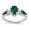 Diamond and Oval Gemstone Ring