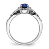 Diamond and Oval Gemstone Ring