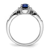 Diamond and Oval Gemstone Ring