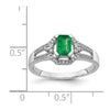 14k White Gold Diamond and Gemstone Ring
