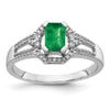 14k White Gold Diamond and Gemstone Ring
