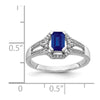 14k White Gold Diamond and Gemstone Ring