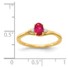 Diamond and Oval Gemstone Ring