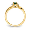 Diamond and Oval Gemstone Ring