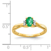 Diamond and Oval Gemstone Ring