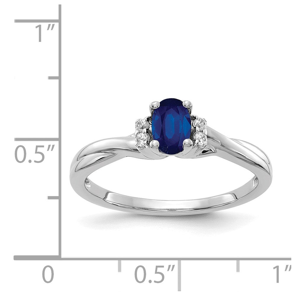 Diamond and Oval Gemstone Ring