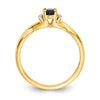 Diamond and Oval Gemstone Ring