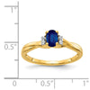 Diamond and Oval Gemstone Ring