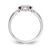 Diamond & Gemstone 3-Stone Rings