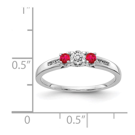 Diamond & Gemstone 3-Stone Rings