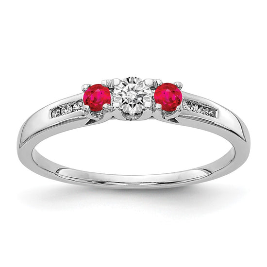 Diamond & Gemstone 3-Stone Rings