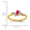 Diamond and Marquise Gemstone Ring