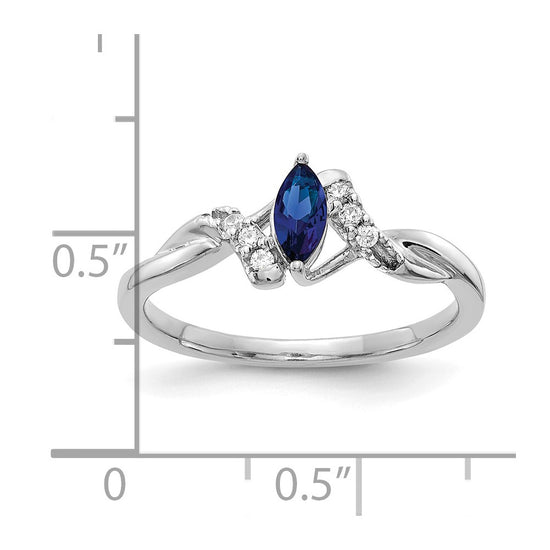 Diamond and Marquise Gemstone Ring