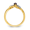 Diamond and Marquise Gemstone Ring