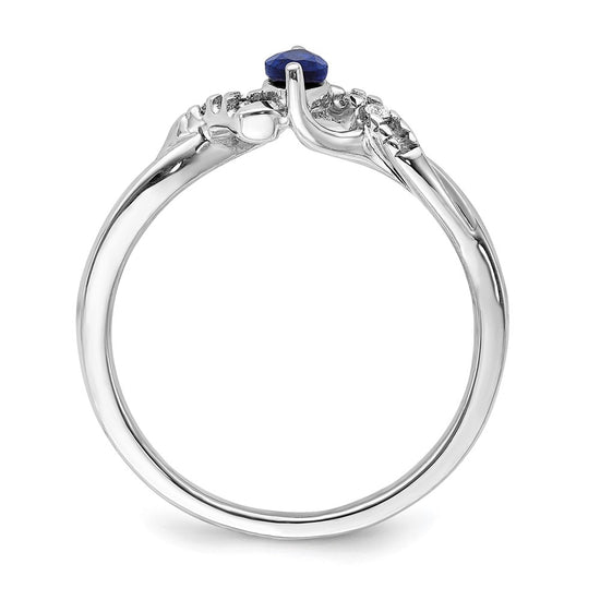 Diamond and Marquise Gemstone Ring