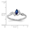 Diamond and Marquise Gemstone Ring