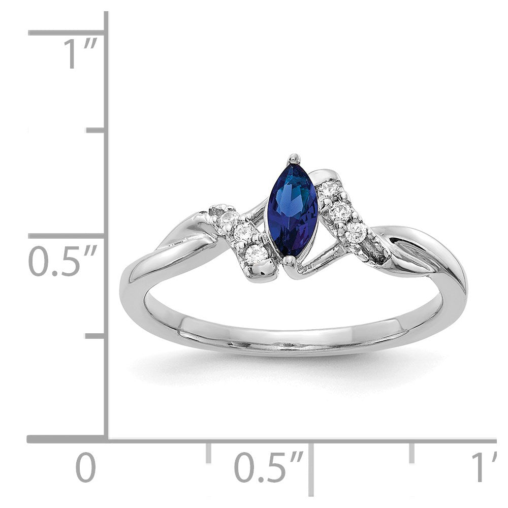 Diamond and Marquise Gemstone Ring