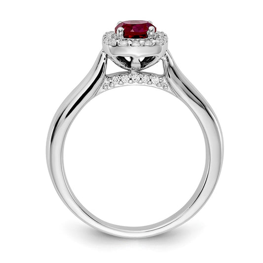 Gemstone and Diamond Halo Rings